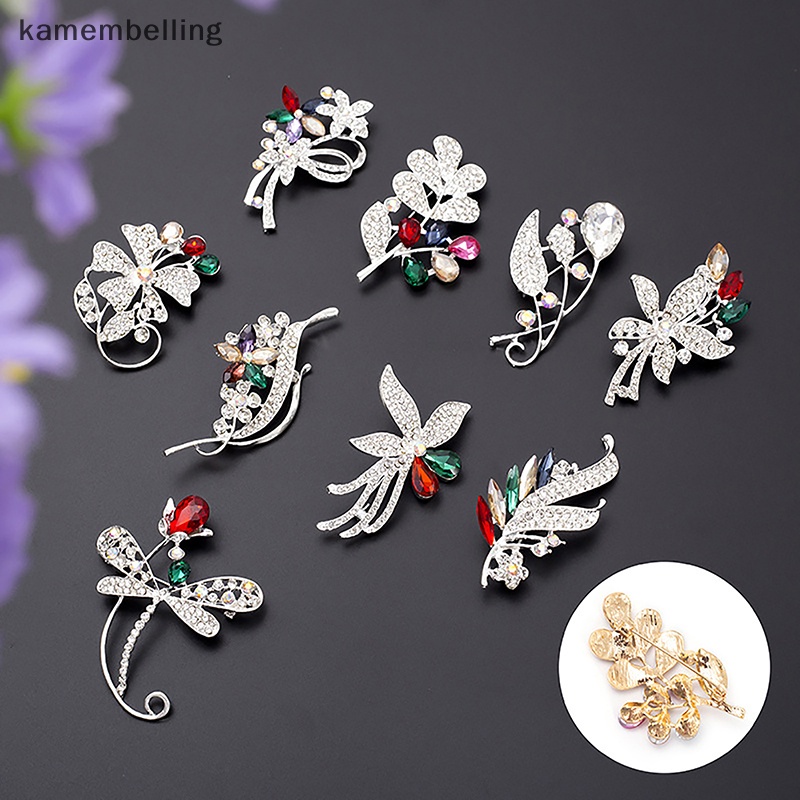 Trâm Cài Áo Hình Hoa Đính Đá Nhiều Màu Sắc Thời Trang Cho Nữ