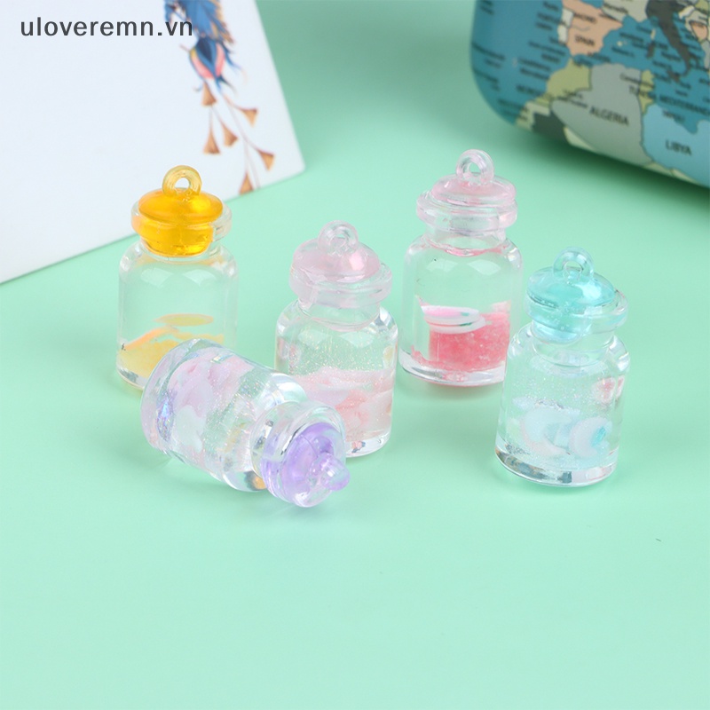 Set 10 Mặt Dây Chuyền Resin Phát Sáng Hoạt Hình Đáng Yêu DIY