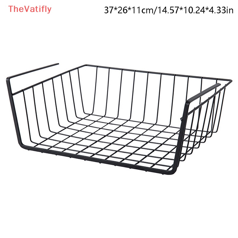 [TheVatifly] Giỏ Sắt Treo Dưới Bàn Đựng Tài Liệu Sắp Xếp Gọn Gàng Cho Nhà Bếp Tủ Quần Áo