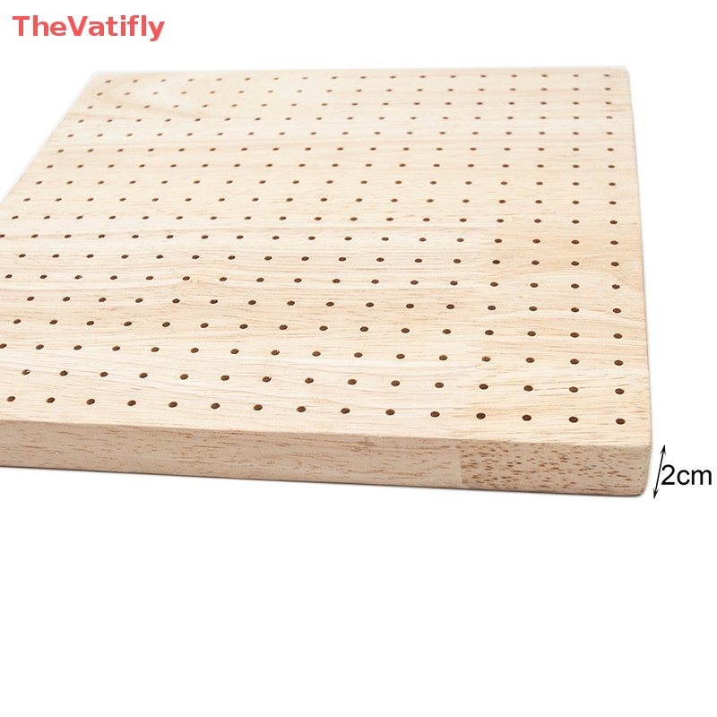 [Thevalifly] 1 Bộ Bảng Gỗ Trơn Có Lỗ Móc Làm Đồ Thủ Công HOT