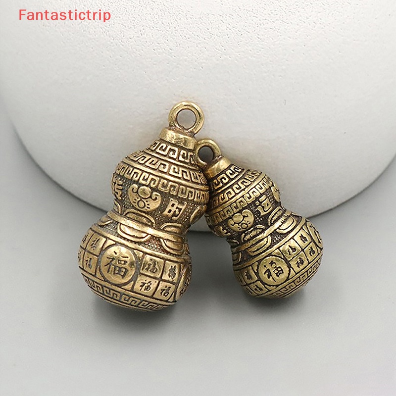 [Fantastictrip] Đồ trang trí Tượng Bầu Dục Bằng Đồng Thau Trơn Cổ Điển Có Chuông Nhỏ Trang Trí Bàn Làm Việc Mới