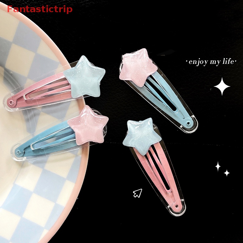 Kẹp Tóc Hình Ngôi Sao Màu Kẹo Ngọt Ngào Cho Nữ