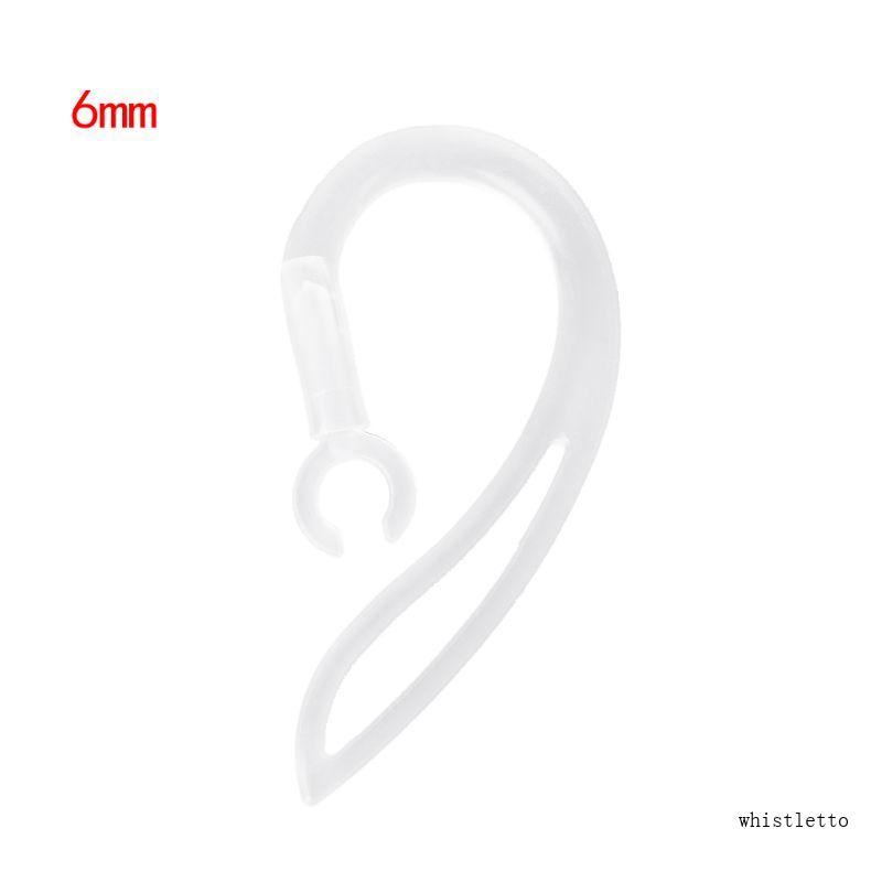 Móc Kẹp Tai Nghe Bluetooth 6mm Bằng Silicon Mềm Trong Suốt