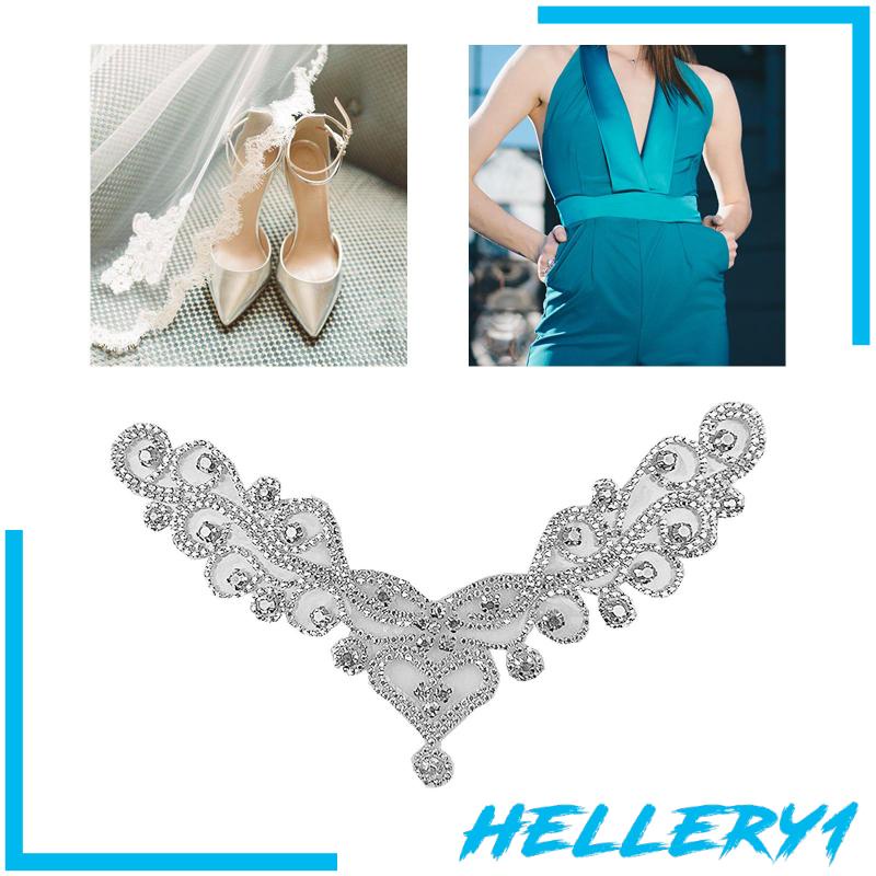 1 [Hellery1] Miếng Dán Cổ Áo Đính Kim Cương Giả Thủ Công DIY