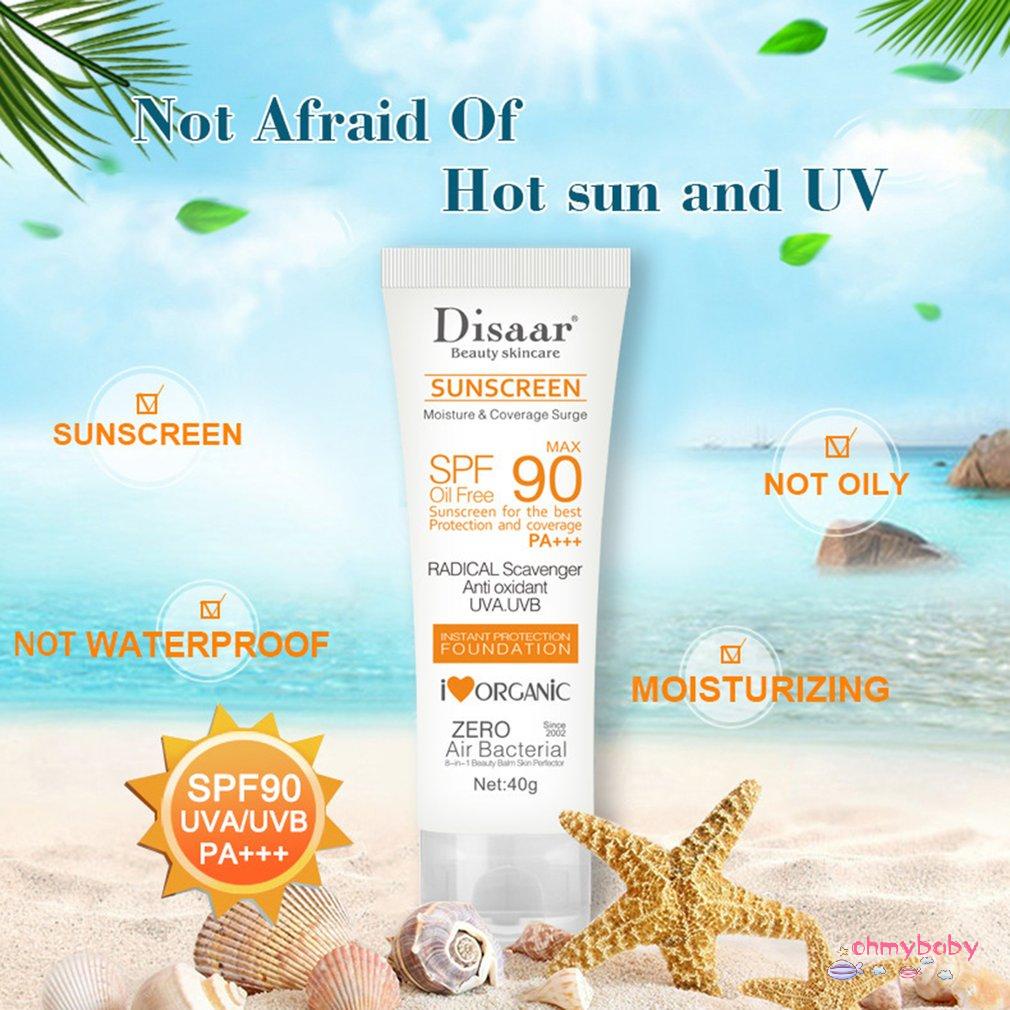 [OMB] Kem Chống Nắng Mùa Hè Dưỡng Ẩm Lâu Dài Spf90+ Pa+++ Bảo Vệ Bức Xạ Sản Phẩm Chăm Sóc Da [Z/8]