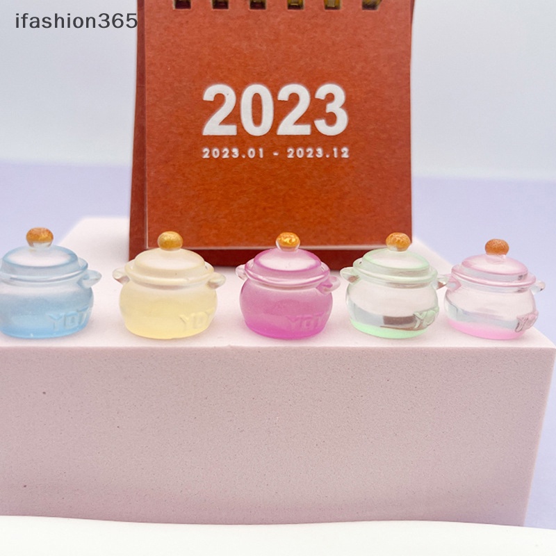 Bộ 2 Chậu Sữa Resin Mini Dạ Quang Trang Trí Bảng Điều Khiển Xe Hơi VN ifashion365 [ifashion365]