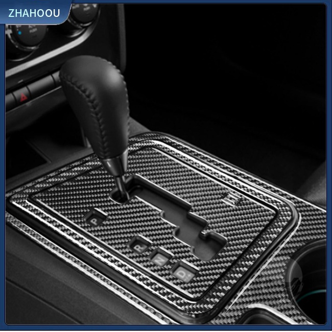 ☃Nhà Cửa☃ Set 4 Vỏ Bọc Bảng Điều Khiển Cần Gạt Số Họa Tiết Sợi Carbon Cho Challenger