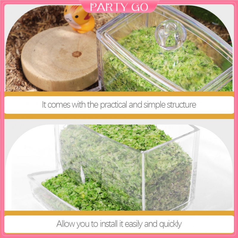 Hộp Đựng Thức Ăn Tự Động Trong Suốt Cho Gà