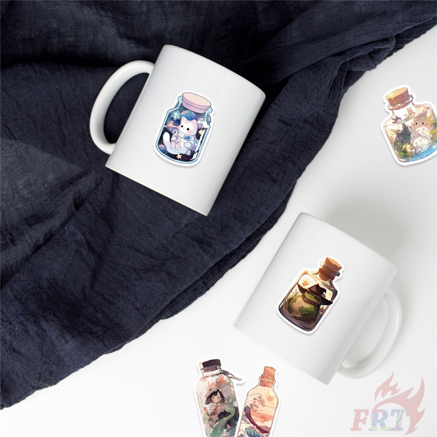 ❉ Sticker Dán Trang Trí Bình Nước Thế Giới Nghệ Thuật 01 ❉ Bộ 50 Sticker Chống Thấm Nước Họa Tiết Doodle Hợp Thời Trang