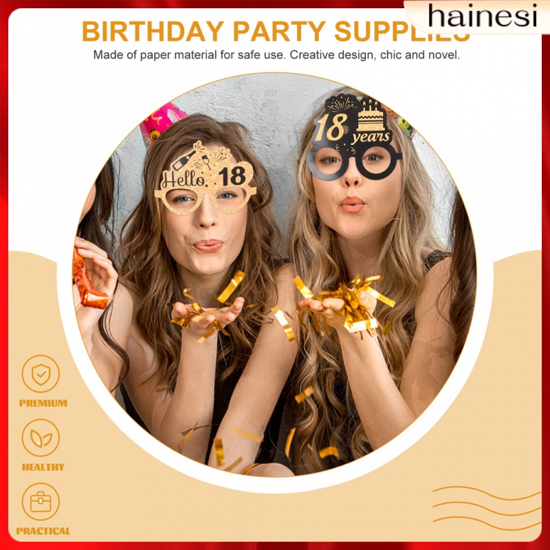 Set 6 Cặp Kính Mát 18th 40th Phong Cách Hipster Dành Cho Nam