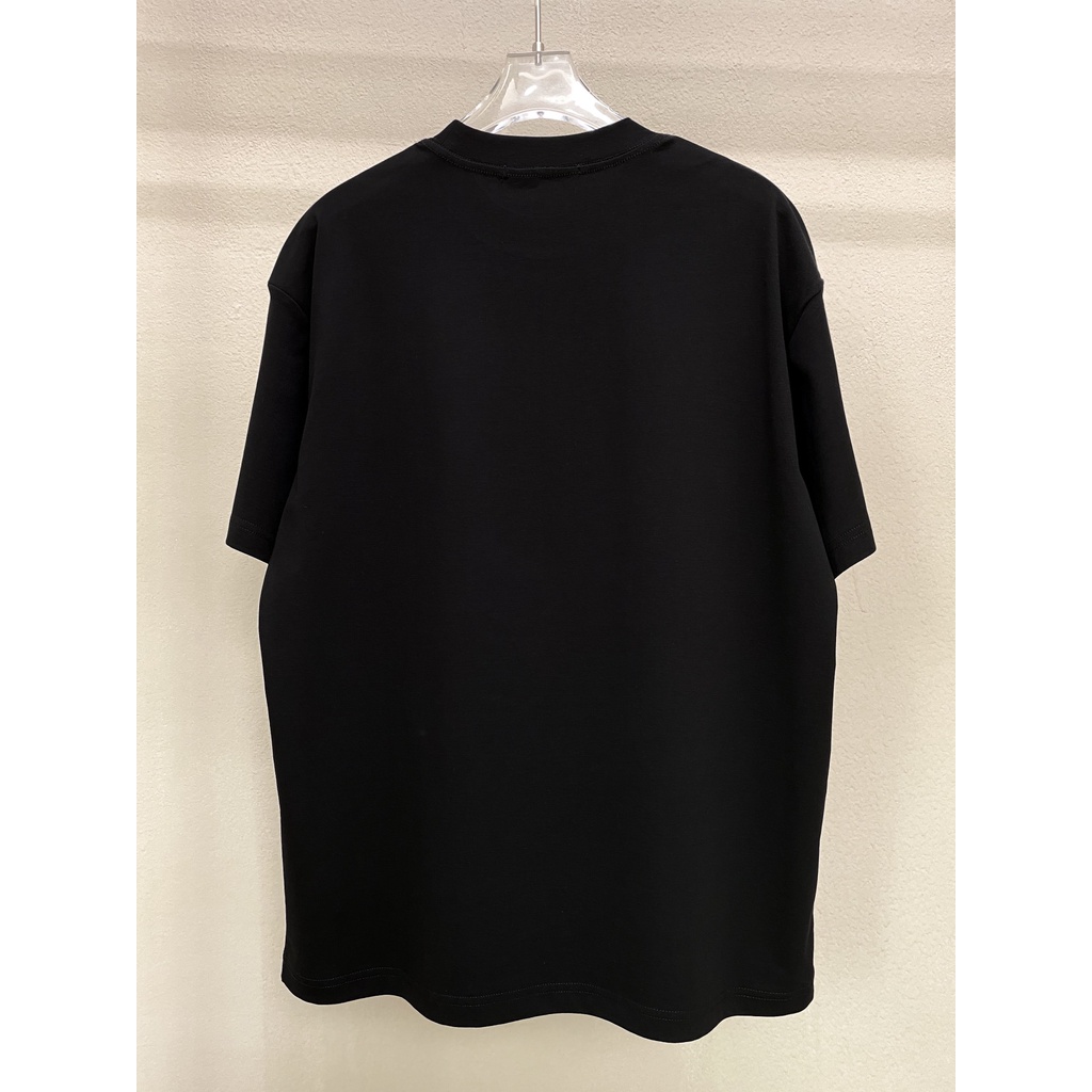 Áo Thun Ngắn Tay Dáng Rộng In Kỹ Thuật Số Margiela MM6 Thời Trang Cho Nam Và Nữ