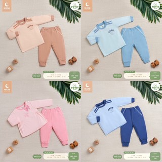 MOON - Bộ quần áo dài tay chui đầu điều hòa cho bé