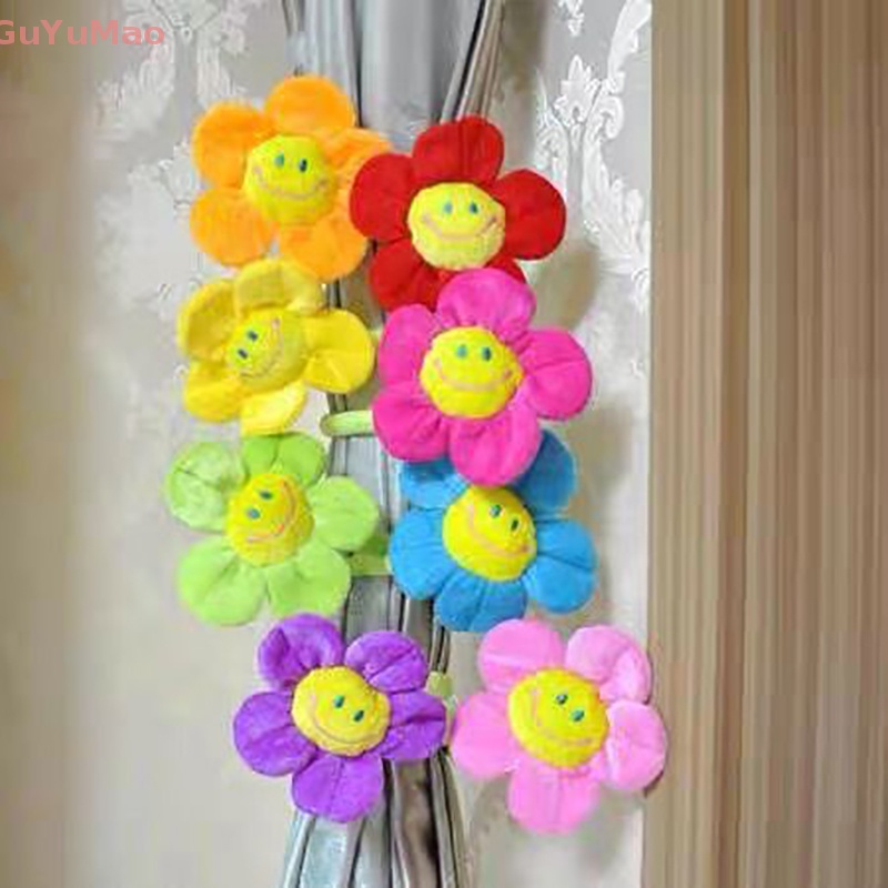 [cxGUYU] Đồ Chơi Rèm Cửa Lông Xù Hình Hoa Hướng Dương Có Khóa Cài Cho Trẻ Em Làm Quà Cưới Tanabata PRTA