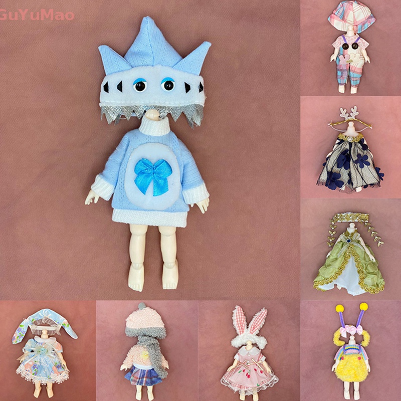 1 Bộ Quần Áo Thời Trang Cho Búp Bê 16-17cm Tỉ Lệ 1 / 12 Hoặc 1 / 8 6 Inch