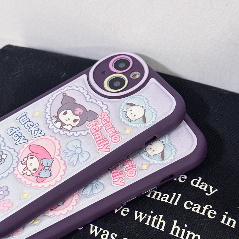 Ốp Điện Thoại Da Silicon Mềm Chống Sốc Họa Tiết Hoạt Hình Cho iPhone 14 13 12 11 Pro Max 14 Plus