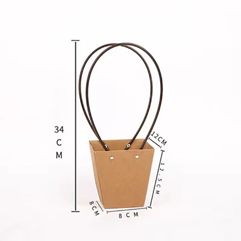 Giỏ Hoa Hồng Bằng Giấy Kraft Chống Thấm Nước Dùng Trang Trí DIY