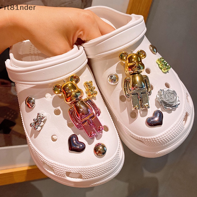 Rt 1 Bộ Phụ Kiện Trang Trí Giày Hình Giày Croc Hoạt Hình Dễ Thương Có Thể Tháo Rời DIY Làm Quà Tặng Lễ Hội Cho Bé n