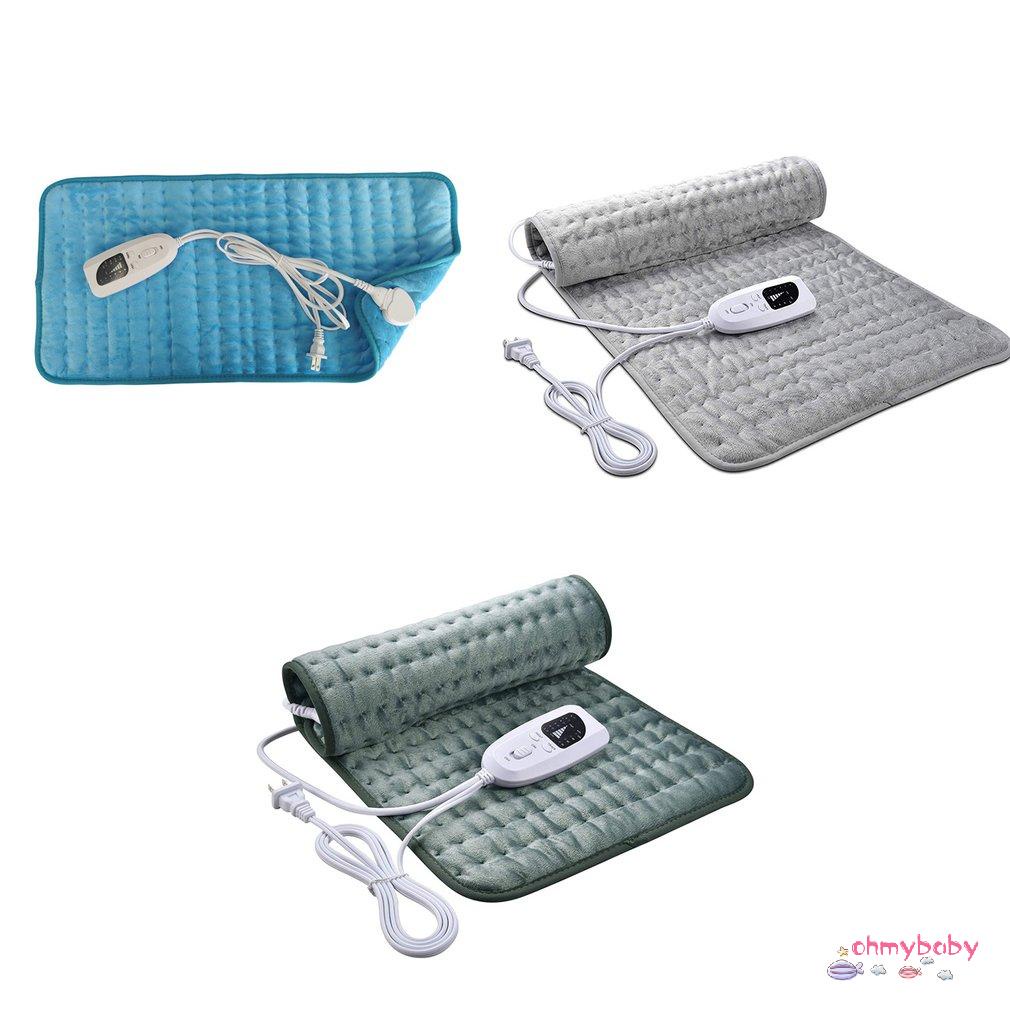 [Ready] 75W 30X60Cm Sưởi Tự Động Ngắt 6 Mức Nhiệt Độ Làm Nóng Nhanh An Toàn Có Thể Giặt Đệm Lưng Vai Cổ [Z/2]