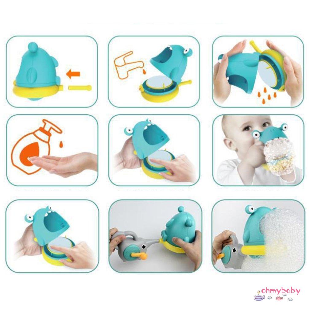 [Ready] Máy Tạo Bong Bóng Đồ Chơi Nhà Tắm Trẻ Em Bồn Xà Phòng Bằng Tay Quà Tặng [Z/2]