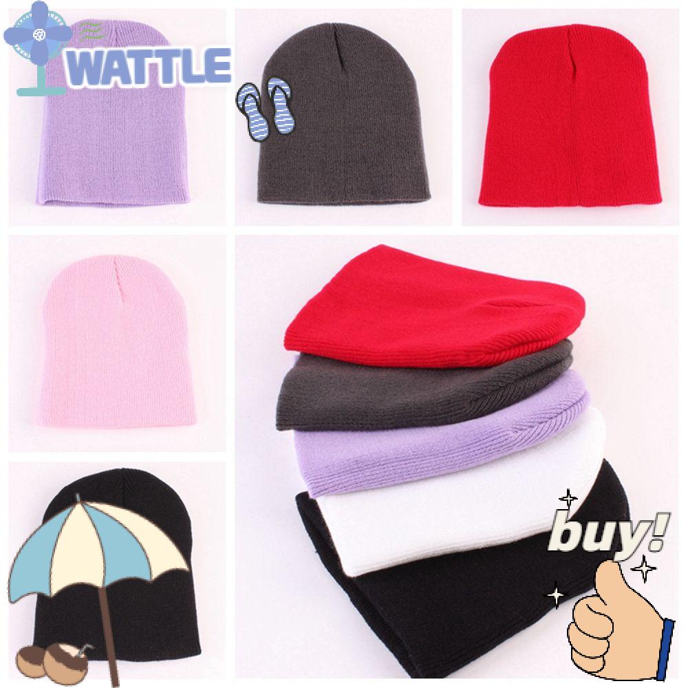 Mũ Trùm Đầu Dệt Kim Chất Liệu Cotton Co Giãn Thời Trang Mùa Đông Ấm Áp