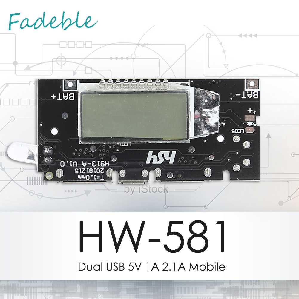 Bản Mạch Sạc Pin Di Động USB Kép 5V 1A 2.1A 18650