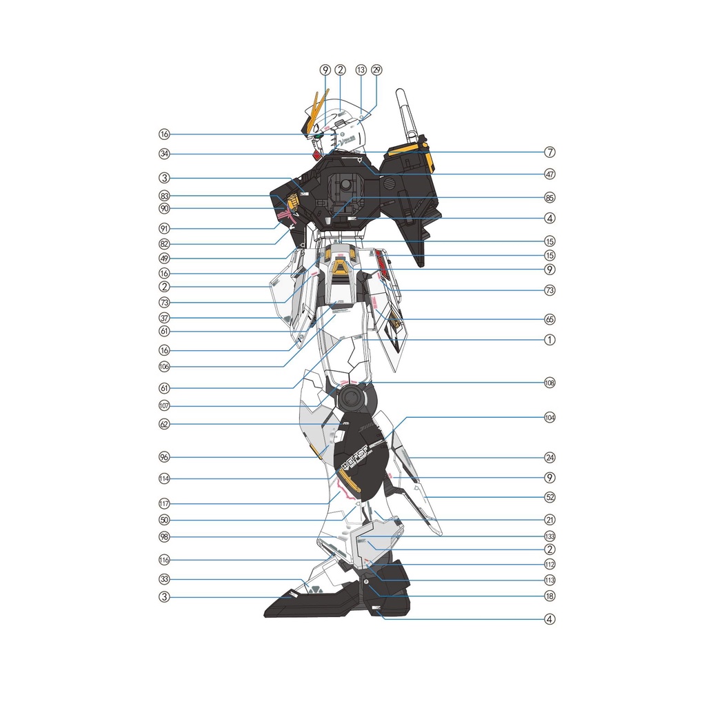 Decal Trượt Nước 1010 MG Nu RX-93