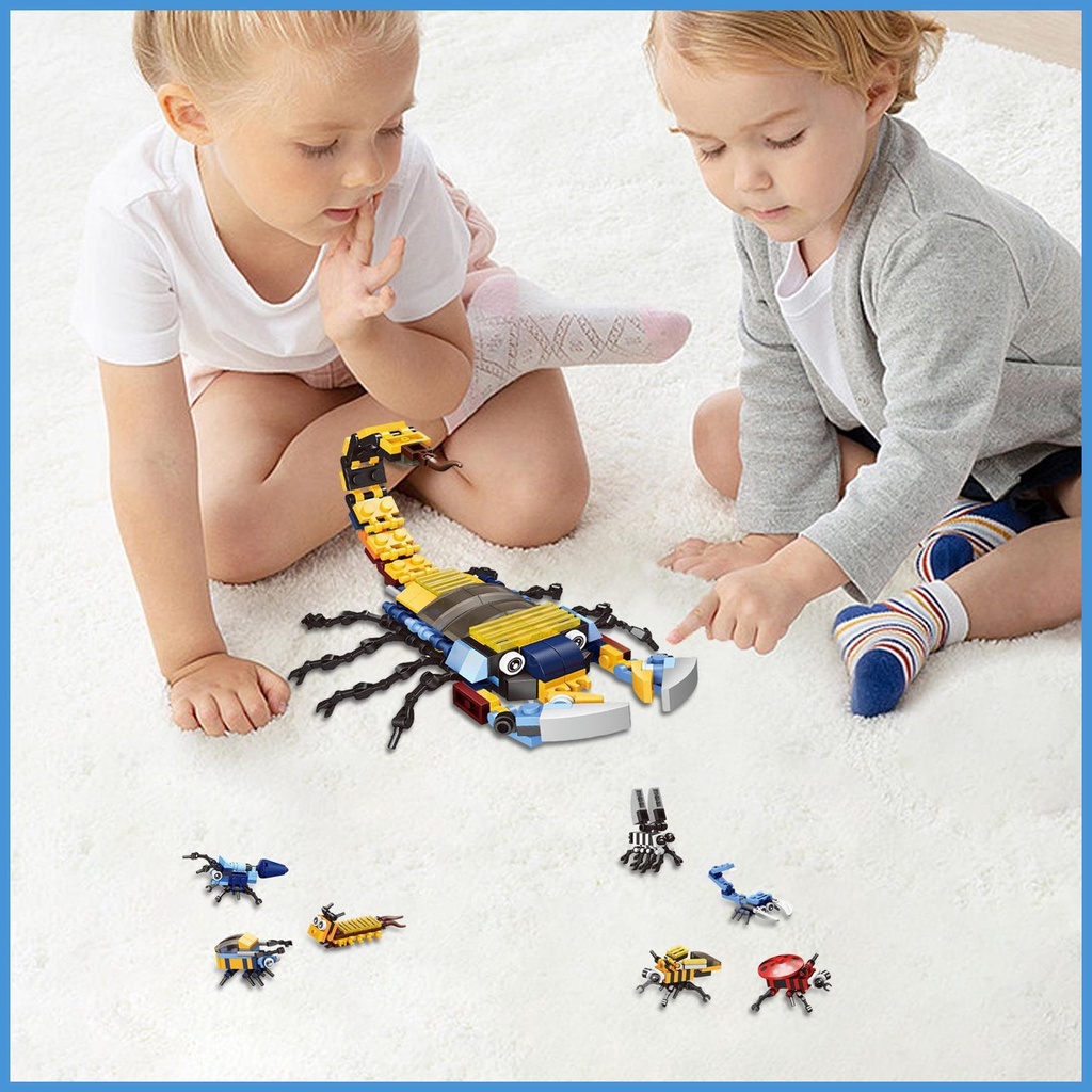 Mô Hình Đồ Chơi Khủng Long Và Côn Trùng Phát Triển Trí Tuệ Cho Bé