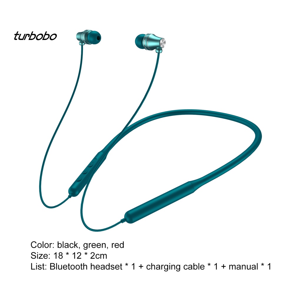 Tai Nghe Nhét Tai Không Dây 9D Chống Nước Kết Nối Bluetooth 5.0 GB13 Có Vòng Đeo Cổ Thể Thao