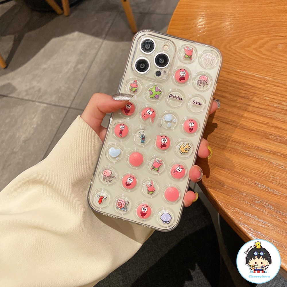 Ốp Điện Thoại TPU Mềm Trong Suốt Chống Sốc Chống Bụi In Họa Tiết Hoạt Hình 3D Cho Iphone 14 11 12 13 Pro Max