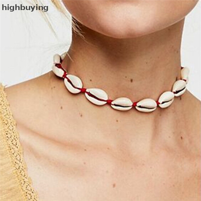 Vòng Cổ Choker Đính Vỏ Sò Phong Cách Bohemian Thời Trang