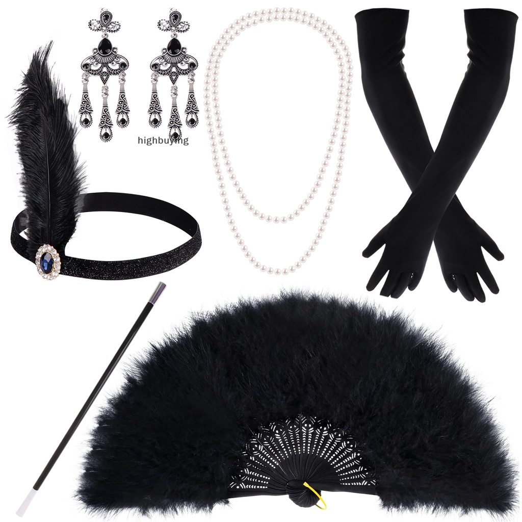 Set Phụ Kiện Hóa Trang Belle 1920s 1920s Cho Nữ