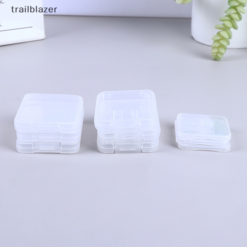 Set 10 Hộp Trong Suốt Đựng Thẻ Nhớ SD TF CF Tiện Dụng