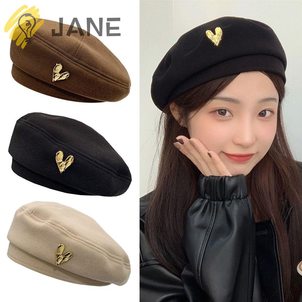Mũ Beret Len Màu Trơn Không Vành Phong Cách Lolita Anh Quốc