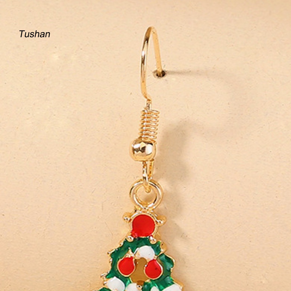 1 Đôi Bông Tai Hình Cây Thông Giáng Sinh Thanh Lịch Dễ Phối Đồ