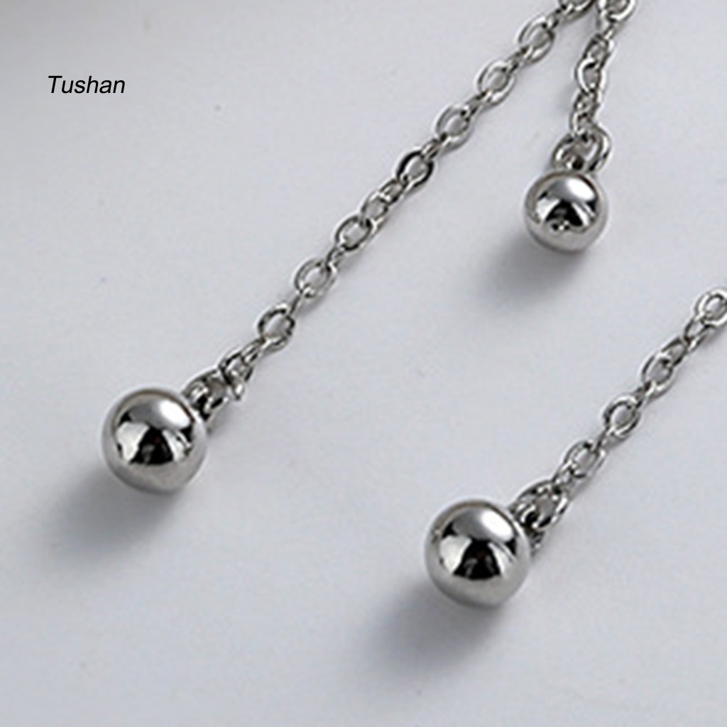 1 Khuyên Tai Dạng Kẹp Dài Hình Hành Tinh Nhỏ Không Cần Khoan Lỗ Dễ Phối Đồ Trang Sức Cho Nữ