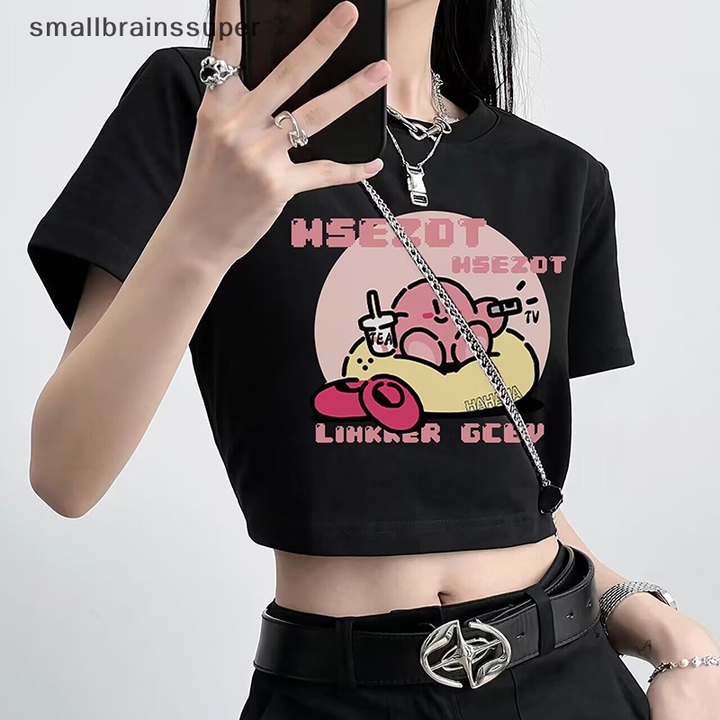 Áo Thun Tay Ngắn Cổ Tròn In Họa Tiết Hoạt Hình Thời Trang Mùa Hè Cho Nữ