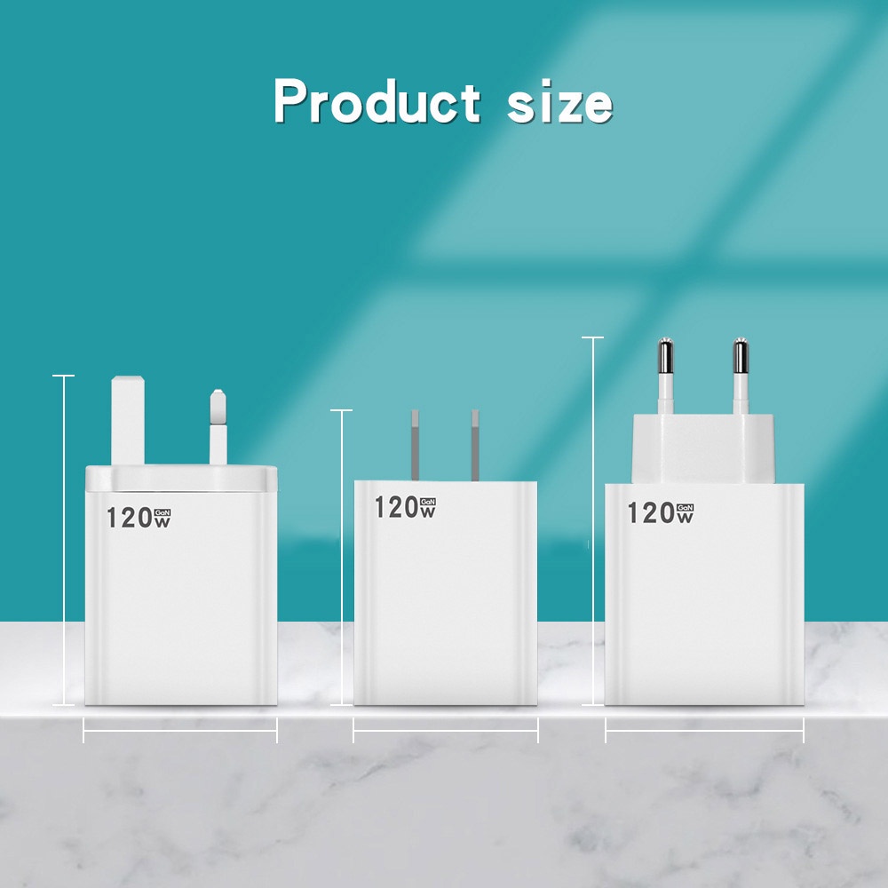 Cục Sạc Nhanh 120W Chuẩn Âu Mỹ Dành Cho Xiaomi 12 / 12 Pro