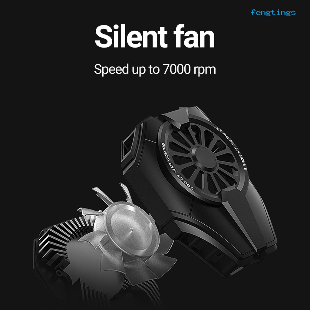 [FE] Quạt Tản Nhiệt Chơi Game Bán Dẫn Điện Thoại DL06 Có Màn Hình Hiển Thị Nhiệt Độ Nhanh Chóng Đèn RGB Không Gây Tiếng Ồn Cho E-S
