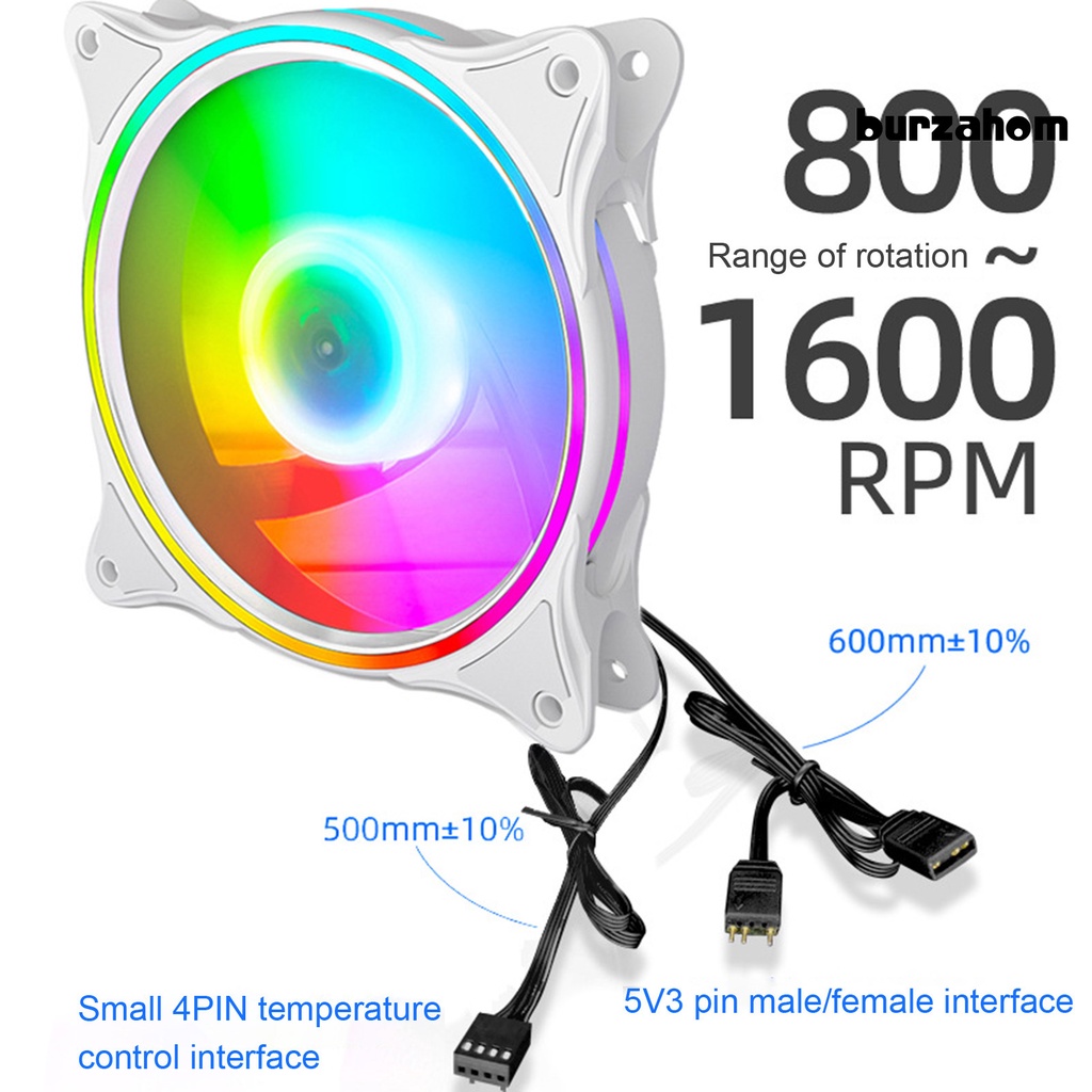 Quạt Tản Nhiệt CPU 5V ARGB Tạo Hiệu Ứng Ánh Sáng Tốc Độ Cao Chống Trượt Cho CPU Máy Tính