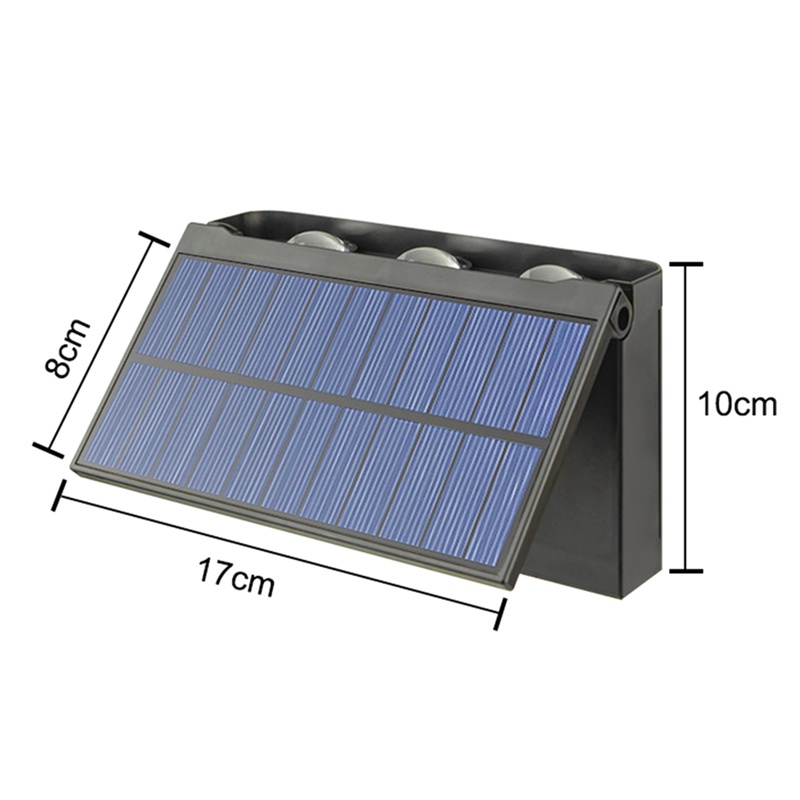 Đèn LED Gắn Tường Sử Dụng Năng Lượng Mặt Trời Chống Thấm Nước Trang Trí Sân Vườn / Cầu Thang / Hành Lang