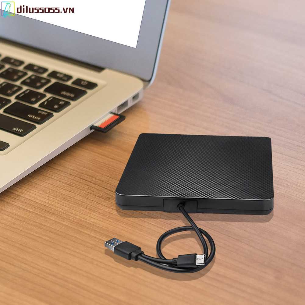 Vỏ Ổ Đĩa Quang Học USB 3.0 Type-C DVD Cho Laptop Notebook