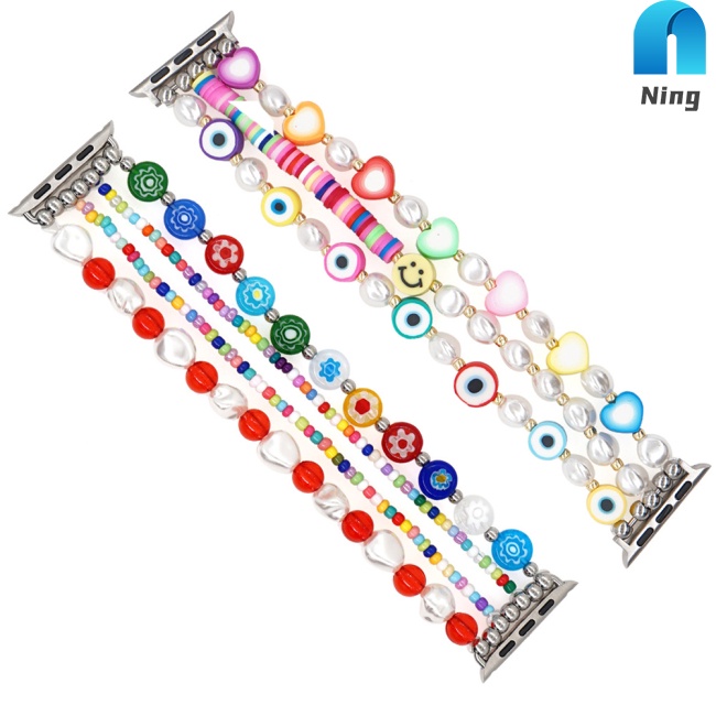 Dây Đeo Chuỗi Hạt Thời Trang Cho Đồng Hồ iWatch