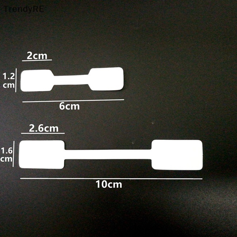 Set 100 Nhãn Treo Giày / Đồ Trang Sức Màu Trắng