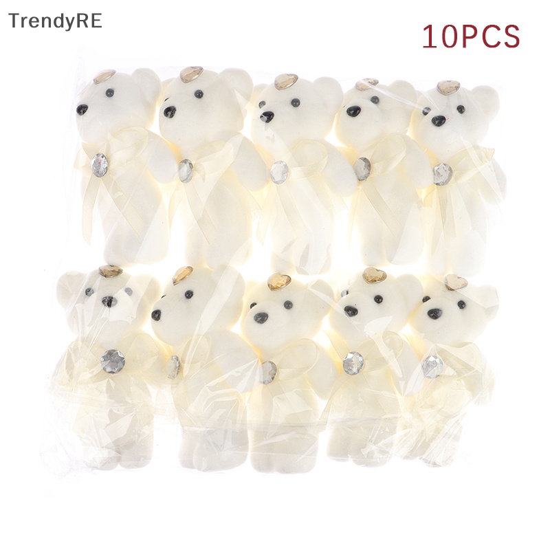 Set 10 Gấu Bông 12cm Hoạt Hình Xinh Xắn Trang Trí Tiệc