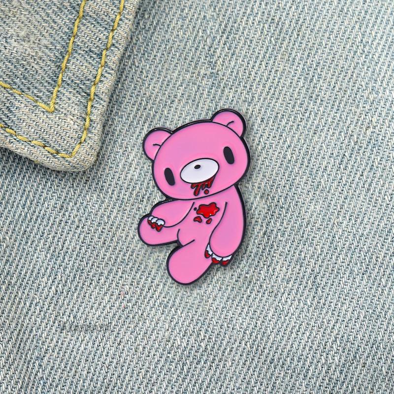 Ghim Cài Áo Bằng Hợp Kim Tráng Men Hình Động Vật Vui Nhộn Fenteer1