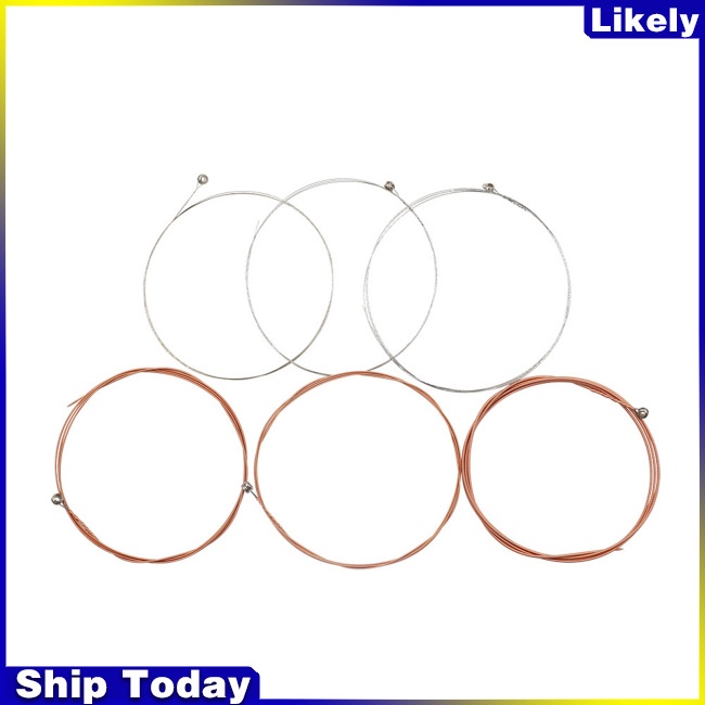 Set 6 Dây Đàn Ghi Ta Dân Gian 0.22mm 0.29mm 0.36mm 0.61mm 0.85mm 1.10mm