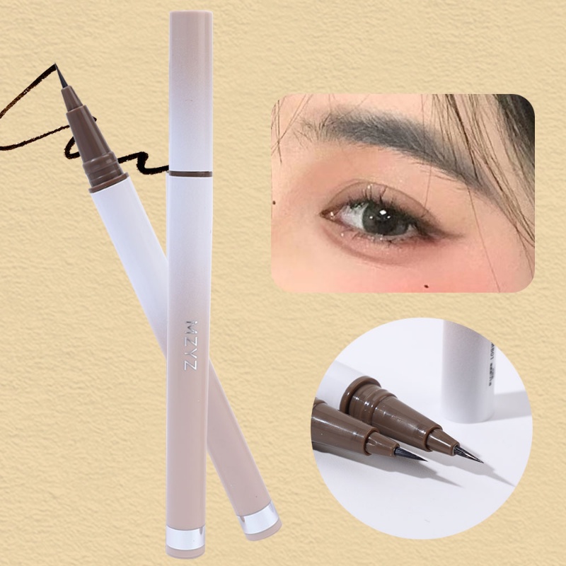 Bút Chì Kẻ Lông Mày Dạng Lỏng Hai Đầu Siêu Mỏng Dễ Lên Màu Chống Mồ Hôi / Bút Kẻ Lông Mày Trang Điểm