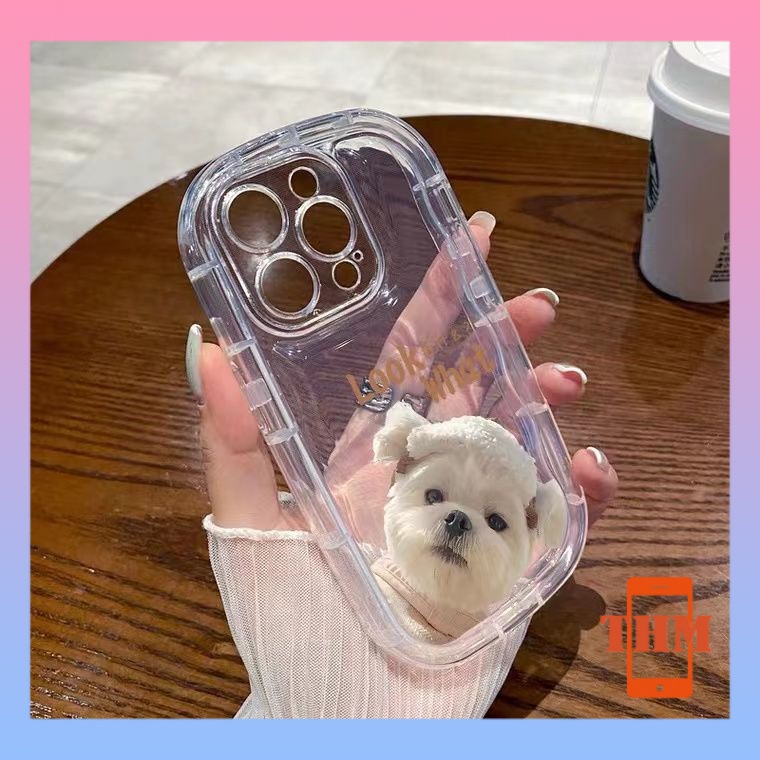 Ốp lưng iphone Chó Bichon dễ thương, xà phòng chống rơi, vỏ mềm silicone Cho Iphone 6 / 6S / 6splus / se / 7 / 7plus / 8 / 8plus / X / xs / xsmax / 11 / 12 / 13 / 14 / Plus / Pro / Pro Max-416