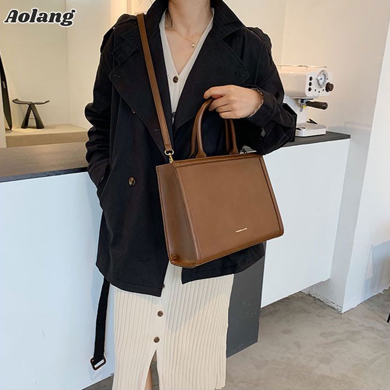 Aolang Túi Tote Đeo Vai / Đeo Chéo Sức Chứa Lớn Thời Trang Nhỏ Gọn