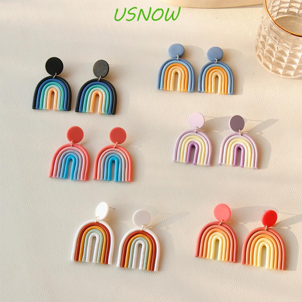 Khuyên Tai Dạng Hạt Màu Sắc Cầu Vồng Tươi Tắn Cho Nữ|Vòng Tay Handmade Thời Trang Dành Cho Nữ